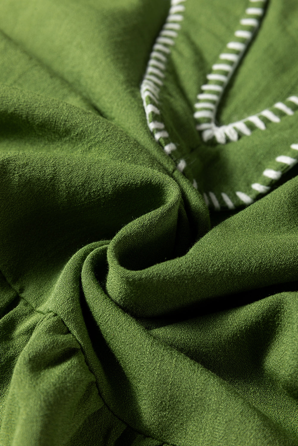 Stitch Detail Tiered Mini Dress