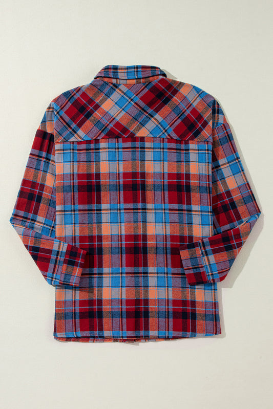 Red Plaid Loose Vintage Flannel