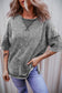 Gray Mineral Wash Drop Shoulder Oversized Tee