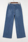 Button Up High Waist Wide Leg Jeans