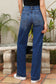 Double Button Denim Jeans