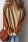Patchwork Colorblock Drop Shoulder Sweatshirt