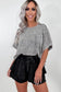 Black Mineral Wash High Waist Casual Shorts