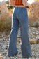 Button Up High Waist Wide Leg Jeans