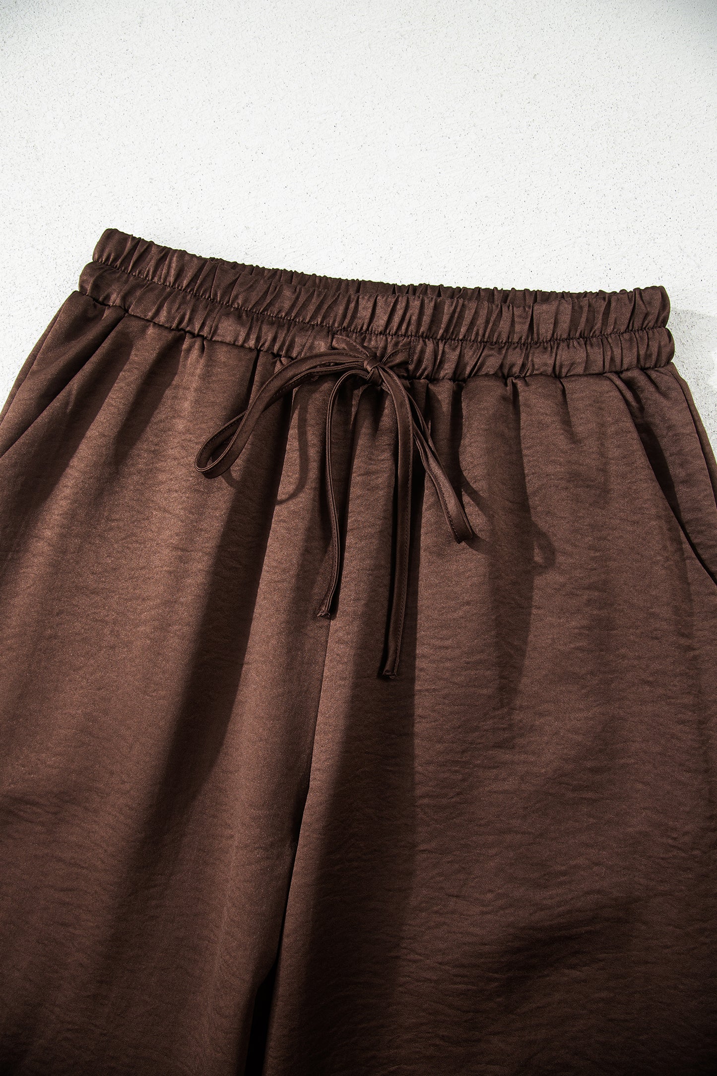 Brown V Neck Lounge Set