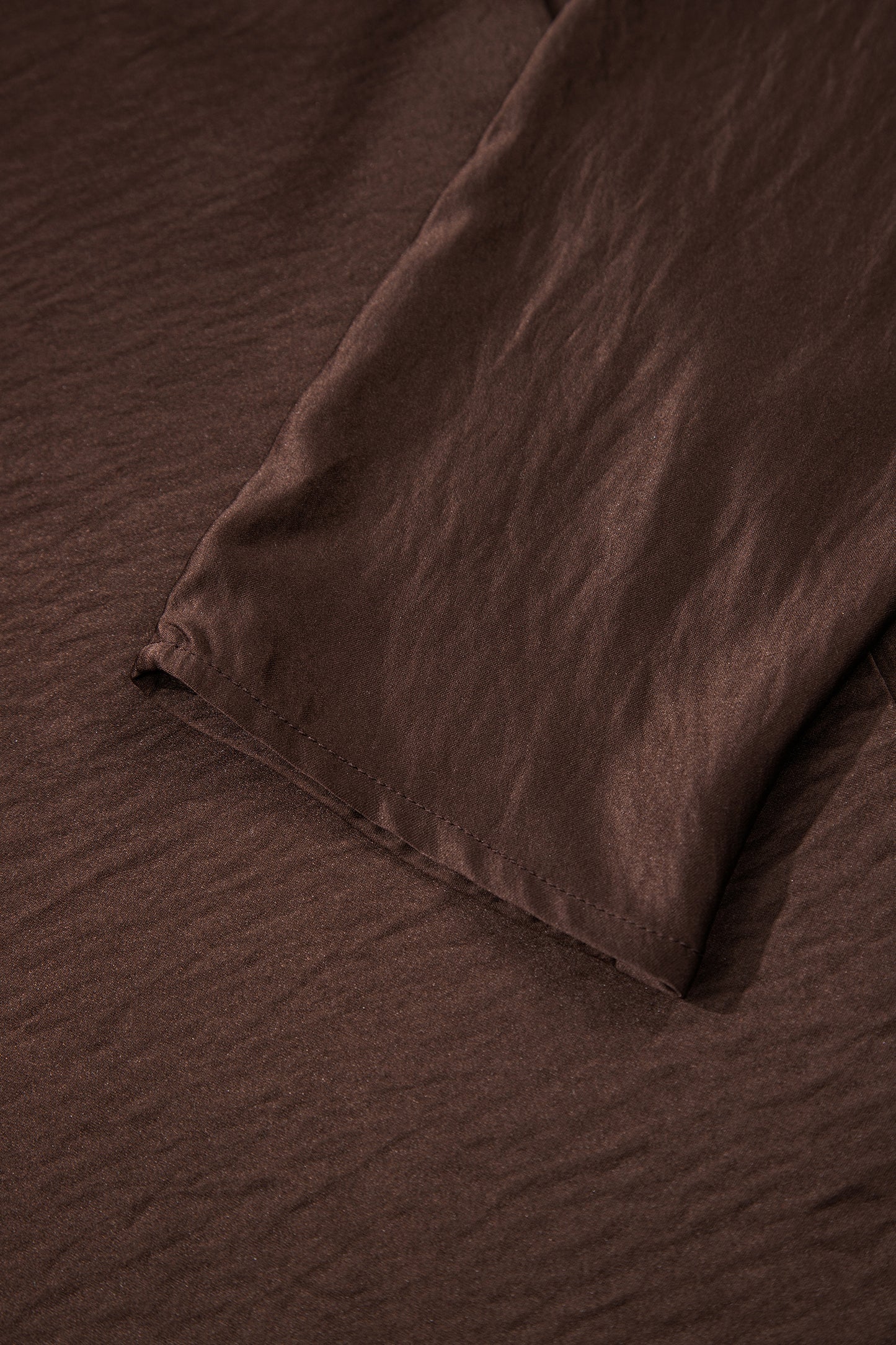 Brown V Neck Lounge Set