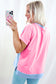 Color Blocked Half Button Collared T Shirt