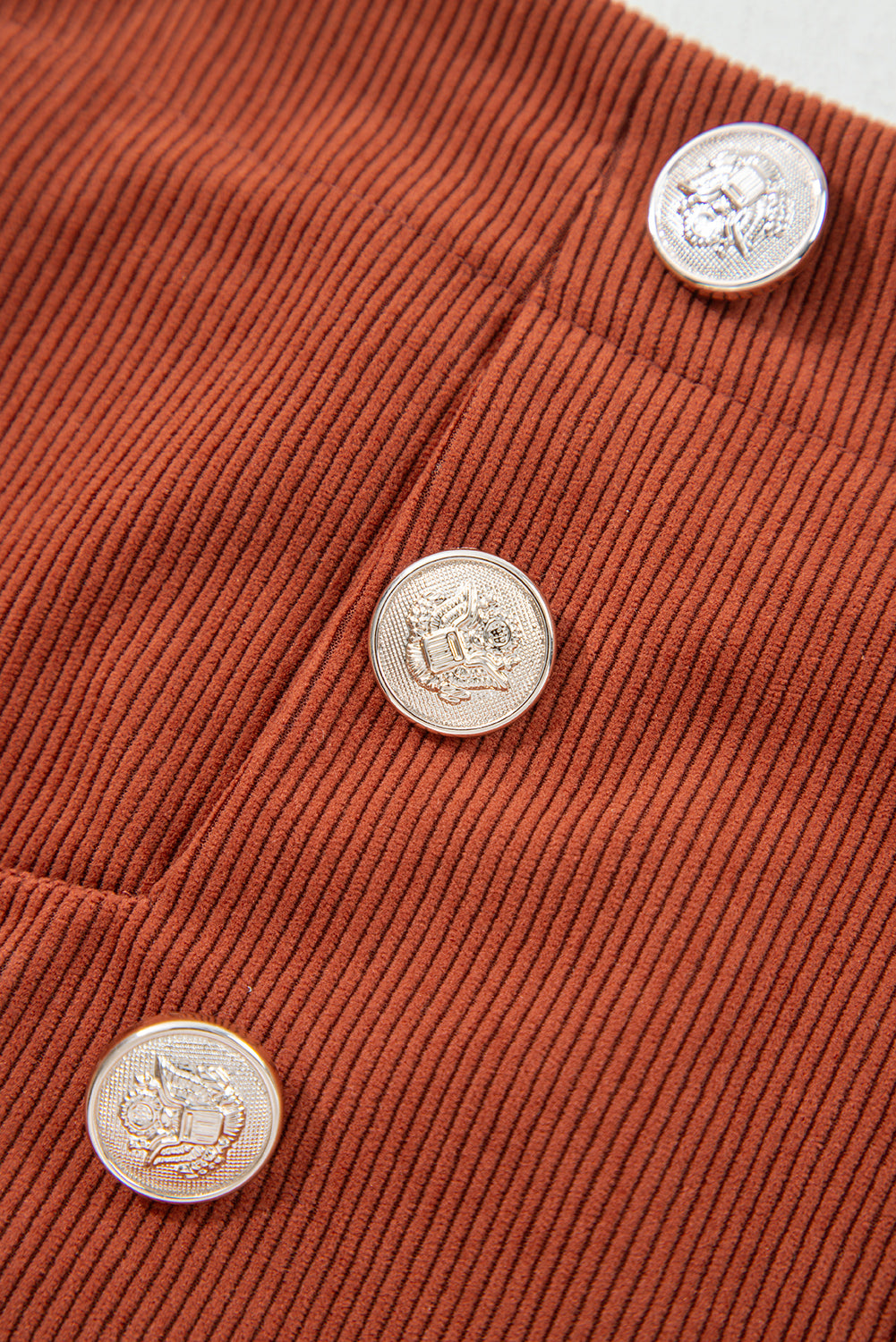 Clay Scalloped Corduroy Shorts